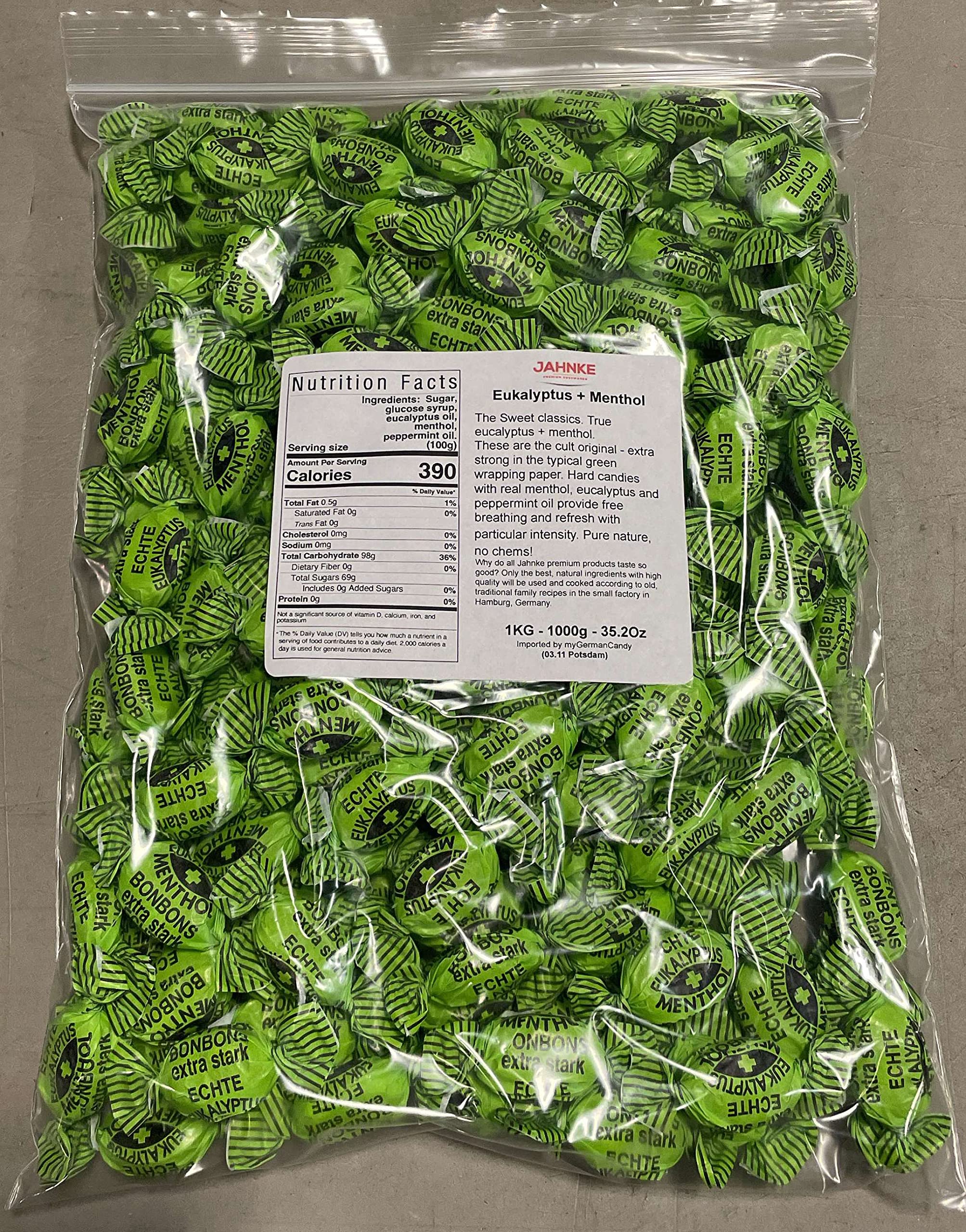 Amazon.com : Original Jahnke Eukalyptus Menthol BonBon 35.27 Oz